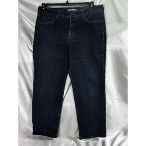 Bandolinoblu Mandie Women's Straight Leg Denim Jeans, Size 12, Blue